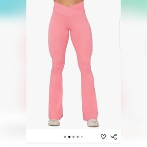 Women's Pink Flared Pants